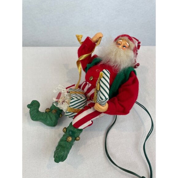 Vintage Animated Santa Bear in Gift Box FOR PARTS OR REPAIR F - Picture 2 of 10